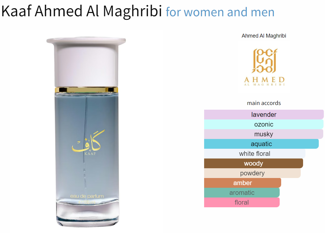 香水(男性用) Ahmed Al Maghribi Kaaf Kaaf For Men and Women By Ahmed Al Maghribi – Perfumeonline.ca